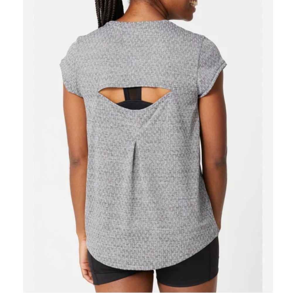 Patagonia - women’s grey Core Ridge flow T-shirt‎ Jacquard knit top size S